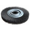 Lessmann 377.162 Wheel Brush D250mm x W30-35 x 100 Bore Steel Wire 0.30 + Adaptors Set 4 +1