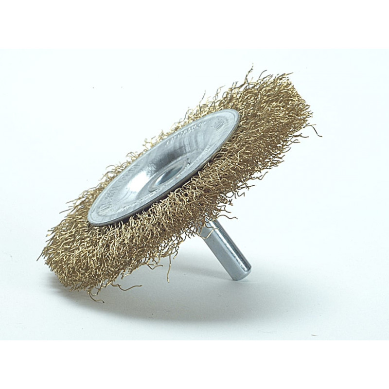 Lessmann 410.136.07 DIY Wheel Brush 75 x 10mm, 0.25 Brass Wire Lessmann 410.136.07 DIY Wheel Brush 75 x 10mm, 0.25 Brass Wire