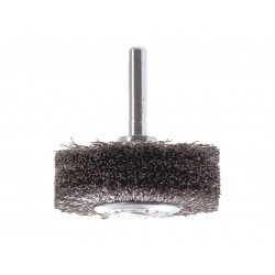 Lessmann 415.164 Wire Wheel Brush with Shank 50 x 20mm, 0.30 Steel Wire