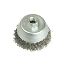 Lessmann 424.367 Cup Brush 80mm M14, 0.30 Stainless Steel Wire