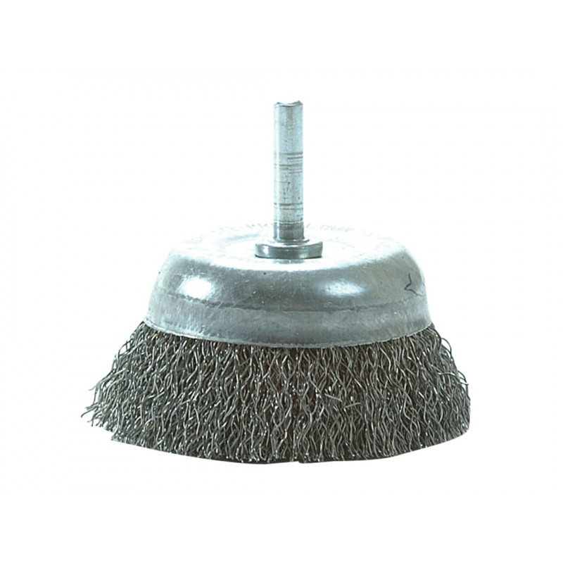 Lessmann 430.133.07 DIY Cup Brush with Shank 75mm, 0.35 Steel Wire Lessmann 430.133.07 DIY Cup Brush with Shank 75mm, 0.35 Steel Wire