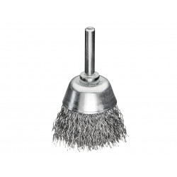 Lessmann 434.162 Cup Brush with Shank D40mm x H15mm, 0.30 Steel Wire