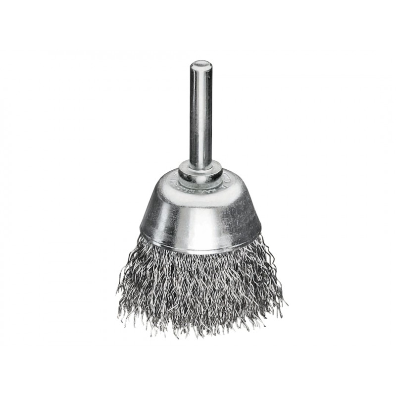 Lessmann 435.162 Cup Brush with Shank D50mm x H20mm, 0.30 Steel Wire Lessmann 435.162 Cup Brush with Shank D50mm x H20mm, 0.30 Steel Wire