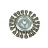 Lessmann 471.217 Knot Wheel Brush 100 x 12mm M14 Bore, 0.50 Steel Wire