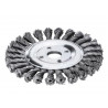 Lessmann 472.211 Knot Wheel Brush 115 x 14mm 22.2mm Bore, 0.50 Steel Wire