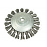 Lessmann 472.257 Conical Knot Brush 115mm M14 Bore, 0.50 Steel Wire