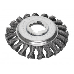 Lessmann 472.25X X-Lock Steel Knot Bevel Brush 115mm Non Spark