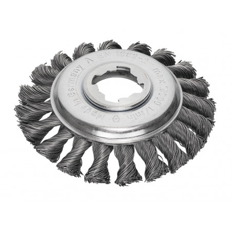 Lessmann 472.25X X-Lock Steel Knot Bevel Brush 115mm Non Spark