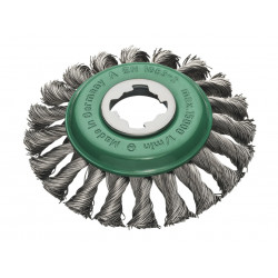 Lessmann 472.85X X-Lock Stainless Steel Knot Bevel Brush 115mm Non Spark