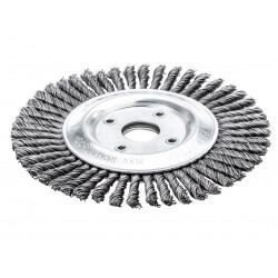 Lessmann 473.201.40 Pipeline Brush 40 Knots 125 x 22.2mm Bore Steel Wire