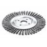 Lessmann 473.201.40 Pipeline Brush 40 Knots 125 x 22.2mm Bore Steel Wire