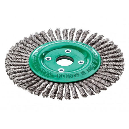 Lessmann 473.801.40 Pipeline Brush 40 Knots 125 x 22.2mm Bore Stainless Steel Wire
