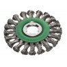 Lessmann 473.81X X-Lock Stainless Steel Knot Wheel Brush 125mm Non Spark