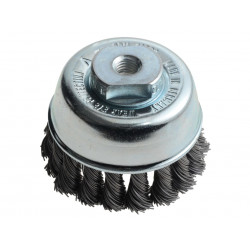 Lessmann 482.214 Knot Cup Brush 65mm M10x2.0, 0.50 Steel Wire