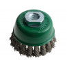 Lessmann 482.817 Knot Cup Brush 65mm M14x2.0, 0.50 Stainless Steel Wire