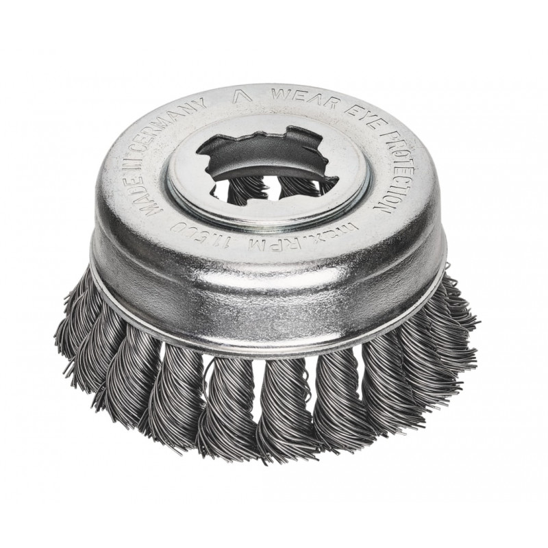 Lessmann 483.21X X-Lock Steel Knot Cup Brush 85mm Non Spark