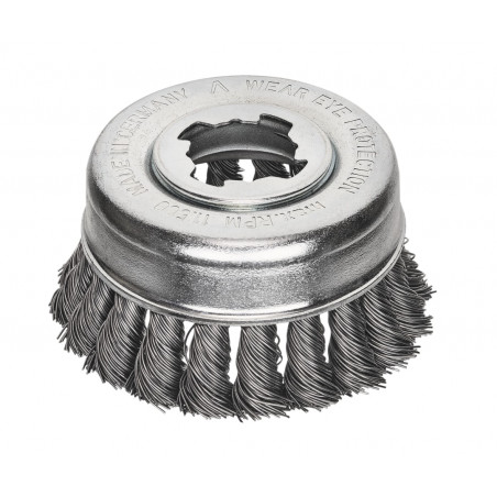 Lessmann 483.21X X-Lock Steel Knot Cup Brush 85mm Non Spark