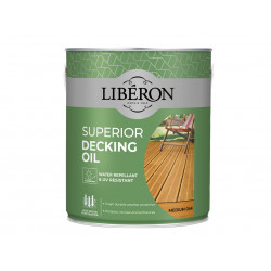 Liberon 126104 Superior Decking Oil Medium Oak 2.5 litre