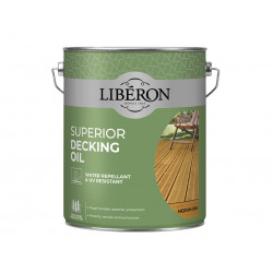 Liberon 126107 Superior Decking Oil Medium Oak 5 litre