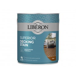 Liberon 126118 Superior Decking Stain Teak 2.5 litre