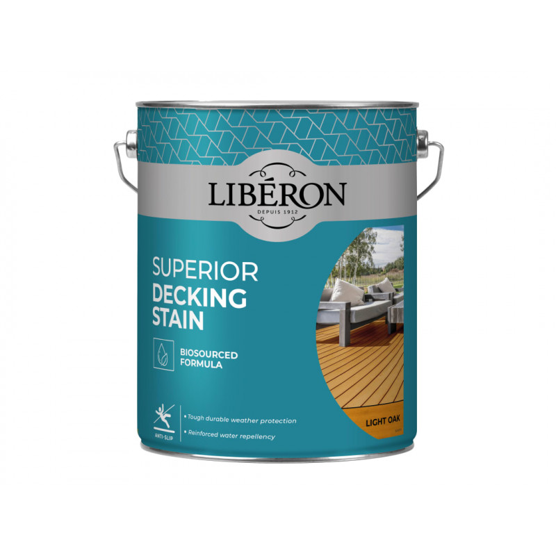 Liberon 126127 Superior Decking Stain Light Oak 5 litre