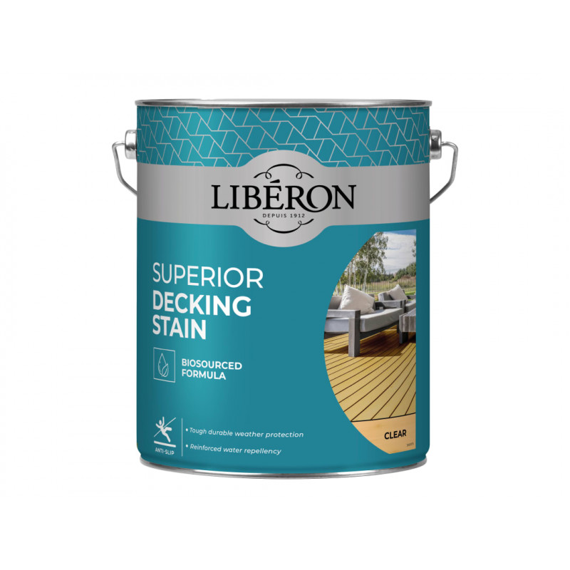 Liberon 126129 Superior Decking Stain Clear 5 litre Liberon 126129 Superior Decking Stain Clear 5 litre