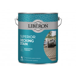 Liberon 126130 Superior Decking Stain Light Silver 5 litre