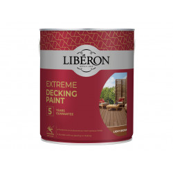 Liberon 126137 Extreme Decking Paint Light Brown 2.5 litre