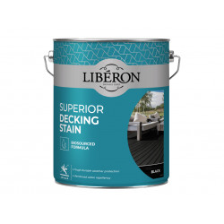 Liberon 126133 Superior Decking Stain Black 5 litre