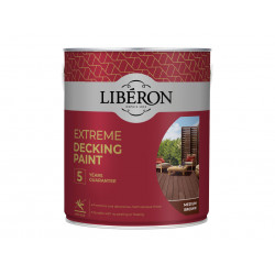 Liberon 126138 Extreme Decking Paint Medium Brown 2.5 litre