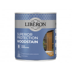 Liberon 126145 Superior Protection 8 Year Woodstain Medium Oak Satin 750ml