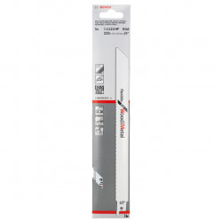 Bosch S1122HF Flexible Reciprocating Saw Blade for Wood & Metal 225mm (Pack of 5)