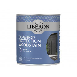 Liberon 126148 Superior Protection 8 Year Woodstain Charcoal Satin 750ml