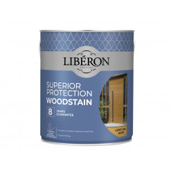 Liberon 126150 Superior Protection 8 Year Woodstain Light Oak Satin 2.5 litre
