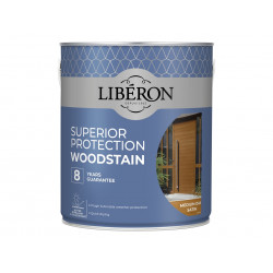 Liberon 126151 Superior Protection 8 Year Woodstain Medium Oak Satin 2.5 litre