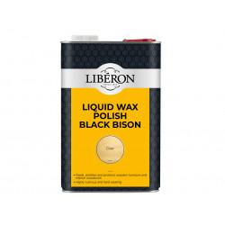Liberon 126890 Liquid Wax Polish Black Bison Clear 5 litre