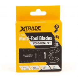 XTrade MBMW34-5 Multi-Tool Blades for Wood & Metal (Pack of 5)