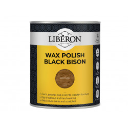 Liberon 126884 Black Bison Wax Paste Dark Oak 1kg