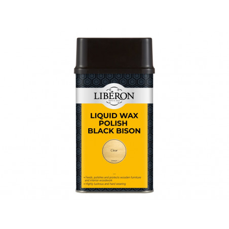 Liberon 126887 Liquid Wax Polish Black Bison Clear 500ml