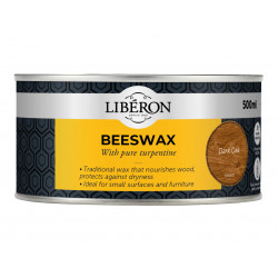 Liberon 126898 Beeswax Paste Dark Oak 500ml