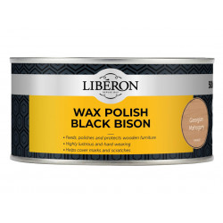 Liberon 126875 Black Bison Wax Paste Georgian Mahogany 500ml