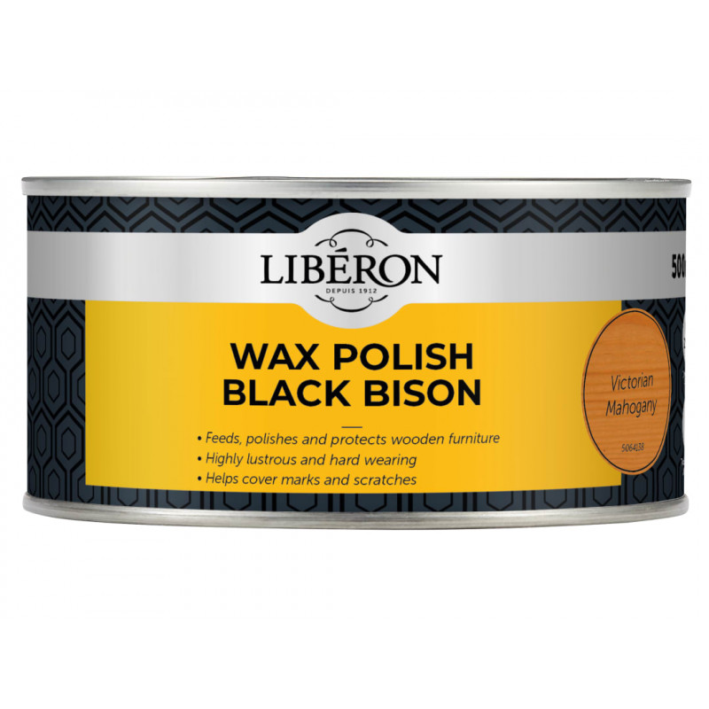 Liberon 126881 Black Bison Wax Paste Victorian Mahogany 500ml Liberon 126881 Black Bison Wax Paste Victorian Mahogany 500ml