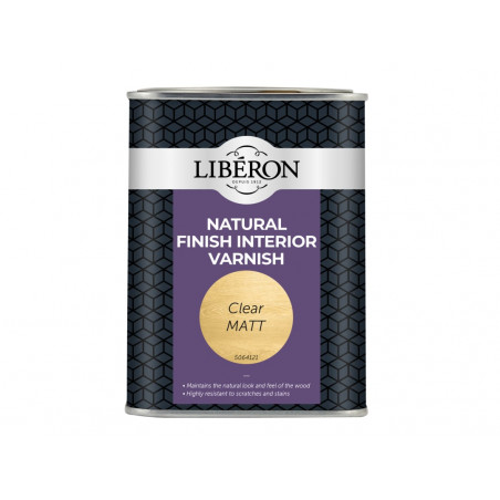 Liberon 126899 Natural Finish Interior Varnish Clear Matt 1 litre