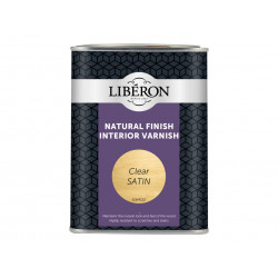 Liberon 126900 Natural Finish Interior Varnish Clear Satin 1 litre