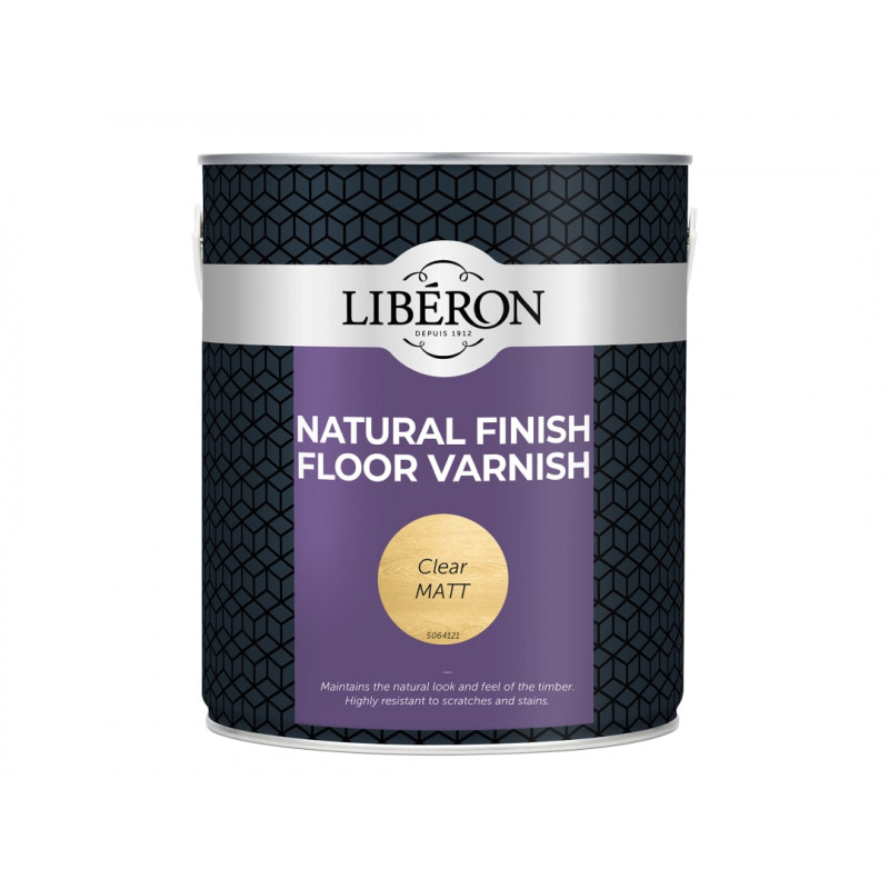 Liberon 003558 Natural Finish Floor Varnish Clear Matt 2.5 litre