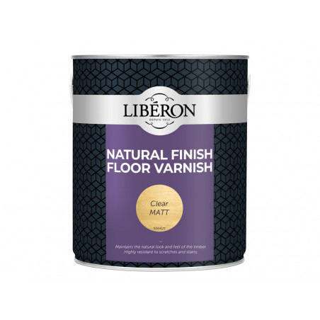 Liberon 003558 Natural Finish Floor Varnish Clear Matt 2.5 litre