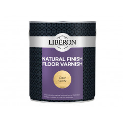 Liberon 126855 Natural Finish Floor Varnish Clear Satin 2.5 litre