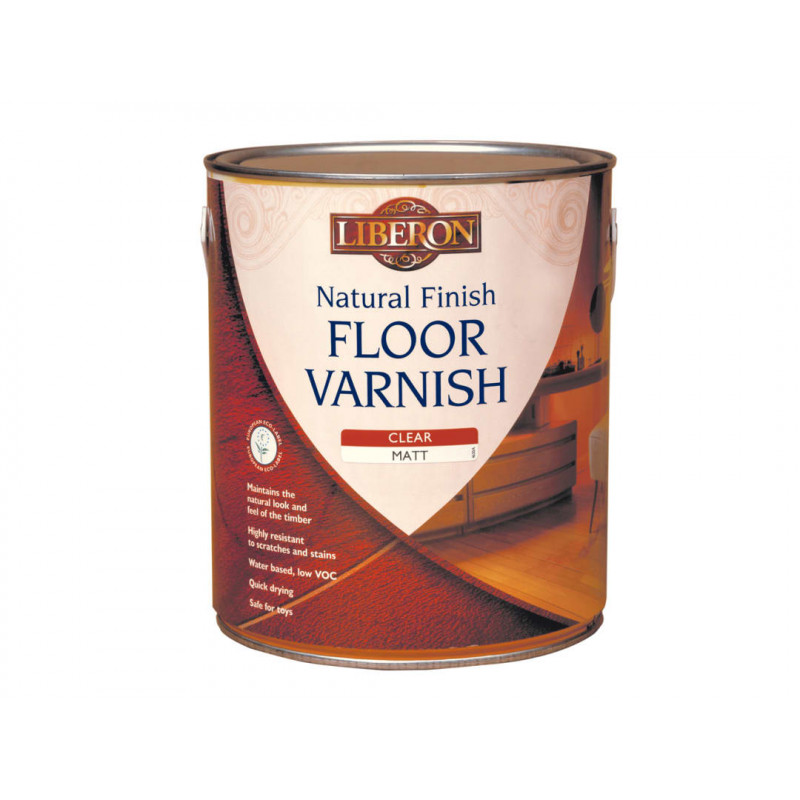 Liberon 003558 Natural Finish Floor Varnish Clear Matt 2.5 litre Liberon 003558 Natural Finish Floor Varnish Clear Matt 2.5 litre