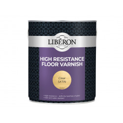 Liberon 024553 High Resistance Floor Varnish Clear Satin 2.5 litre