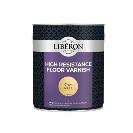 Liberon 024554 High Resistance Floor Varnish Clear Matt 2.5 litre